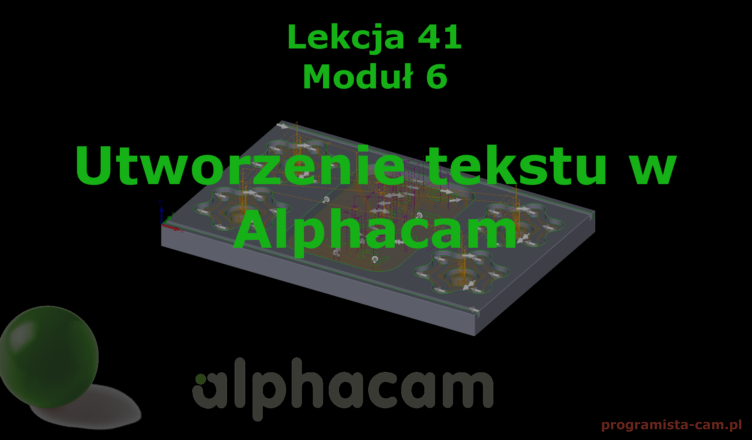 alphacam tekst